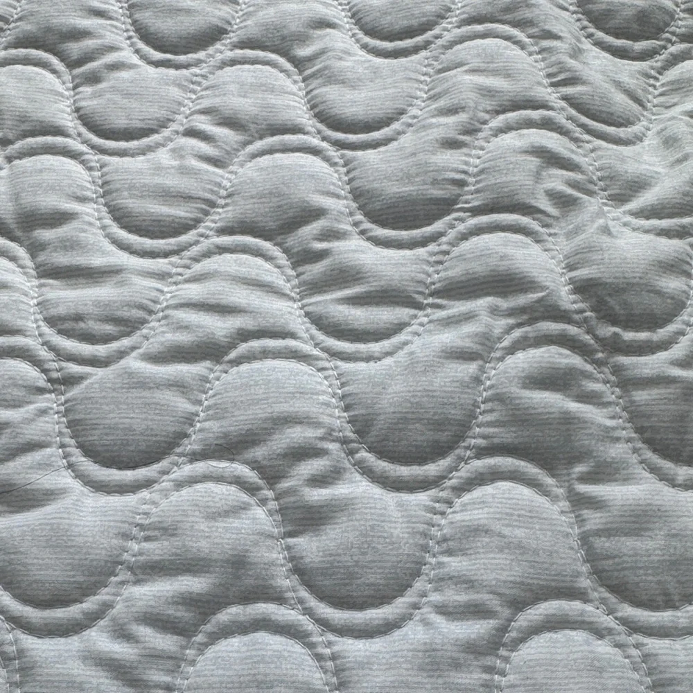Hotel Collection Quilted Pillow Sham Cover-Light Blue set of 2 zipper closure.